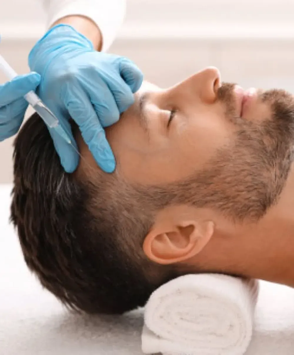 Regenerative medicine treatment in progress at Ideal Medical & Wellness