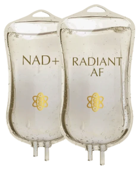 NAD+ and Radiant AF IV bags
