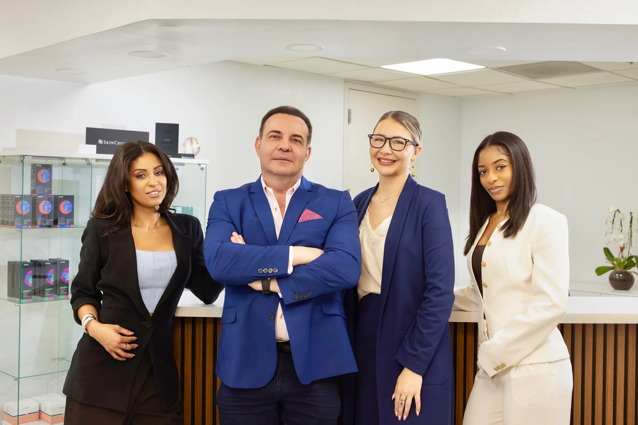 The IDEAL Medical and Wellness team at our Aventura reception
